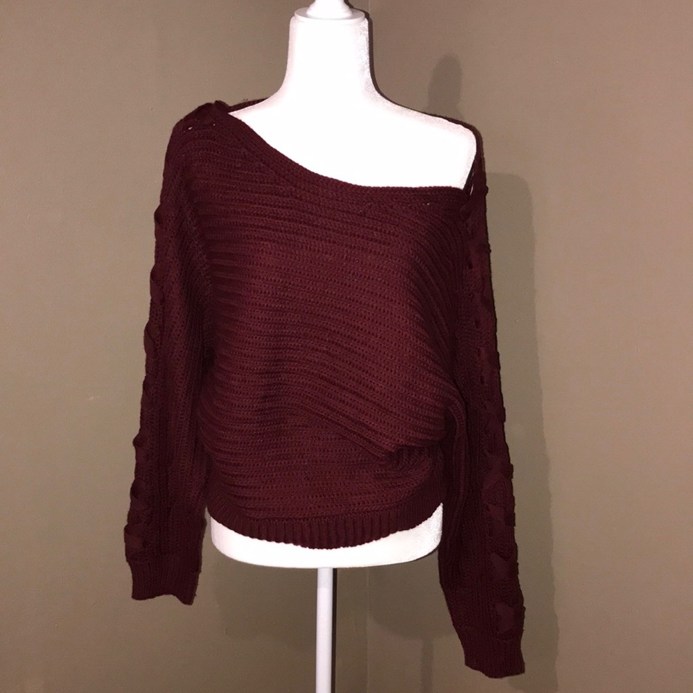 Off the shoulder sweater